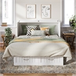 AFI Sydney Queen Solid Wood Murphy Bed Chest with Mattress in White
