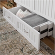 AFI Sydney Queen Solid Wood Murphy Bed Chest with Mattress in White