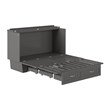 AFI Sydney Queen Solid Wood Murphy Bed Chest with Mattress in Gray