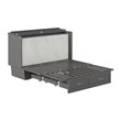 AFI Sydney Queen Solid Wood Murphy Bed Chest with Mattress in Gray