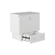 AFI Sydney Twin Solid Wood Murphy Bed Chest with Mattress in White