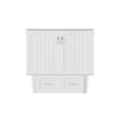 AFI Sydney Twin Solid Wood Murphy Bed Chest with Mattress in White