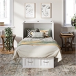 AFI Sydney Twin Solid Wood Murphy Bed Chest with Mattress in White