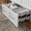 AFI Sydney Twin Solid Wood Murphy Bed Chest with Mattress in White