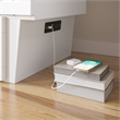 AFI Sydney Twin Solid Wood Murphy Bed Chest with Mattress in White