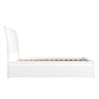 Portland Queen Wood Platform Bed with Footboard & 2 Storage Drawers in White