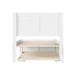 AFI Canyon Twin XL Wood Platform Bed with Footboard & Twin XL Trundle in White