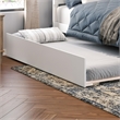 AFI Canyon Full Solid Wood Platform Bed with Footboard & Twin Trundle in White