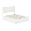 AFI Canyon Full Solid Wood Platform Bed with Footboard & Twin Trundle in White