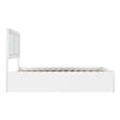 AFI Canyon Full Solid Wood Platform Bed with Footboard & Twin Trundle in White
