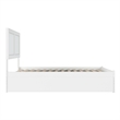 AFI Canyon Full Solid Wood Platform Bed with Footboard & Full Trundle in White