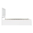 AFI Canyon Queen Wood Platform Bed with Footboard & Twin XL Trundle in White