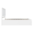 AFI Canyon King Wood Platform Bed with Footboard & Twin XL Trundle in White