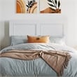 AFI Canyon Twin XL Wood Platform Bed with Footboard & Set of 2 Drawers in White