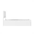 AFI Canyon Twin Wood Storage Platform Bed with Footboard & 2 Drawers in White