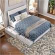 AFI Canyon Full Wood Platform Bed with Footboard & 2 Storage Drawers in White
