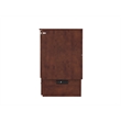 Nantucket Twin Wood Murphy Bed Chest w/ Mattress and Built-in Charger in Walnut