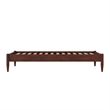 Pasadena Twin Low Profile Wood Platform Bed in Walnut