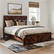 Berkshire Queen Low Wood Platform Bed with Matching Footboard in Barnwood