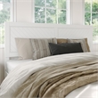Canyon King Wood Platform Bed with Matching Footboard in White