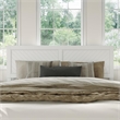 Canyon King Wood Platform Bed with Matching Footboard in White