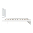 Canyon King Wood Platform Bed with Matching Footboard in White