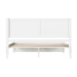 Canyon King Wood Platform Bed with Matching Footboard in White