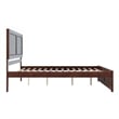 Canyon King Wood Platform Bed with Matching Footboard in Walnut