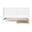 Canyon King Wood Platform Bed with Matching Footboard & Twin XL Trundle in White