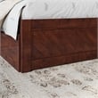 Canyon King Storage Wood Platform Bed with Matching Footboard in Walnut