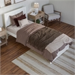 Canyon Twin XL Wood Platform Bed with Matching Footboard in White