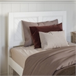 Canyon Twin XL Wood Platform Bed with Matching Footboard in White
