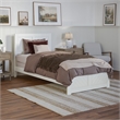 Canyon Twin XL Foundation Bed Frame with Matching Footboard in White