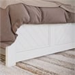 Canyon Twin XL Foundation Bed Frame with Matching Footboard in White