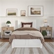 Canyon Twin XL Foundation Bed Frame with Matching Footboard in White