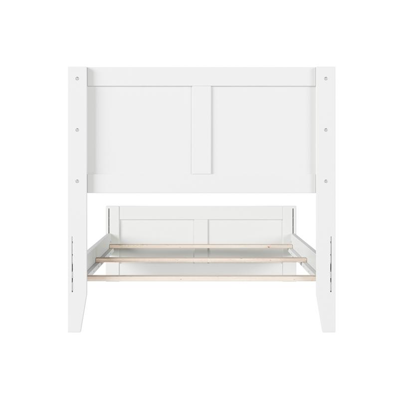Canyon Twin XL Foundation Bed Frame with Matching Footboard in White