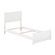 Canyon Twin XL Foundation Bed Frame with Matching Footboard in White