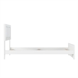 Canyon Twin XL Foundation Bed Frame with Matching Footboard in White