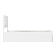 Canyon Twin Storage Wood Platform Bed with Matching Footboard in White