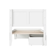 Canyon Twin Storage Wood Platform Bed with Matching Footboard in White