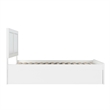Canyon Full Wood Platform Bed with Matching Footboard & Twin Trundle in White