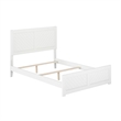 Canyon Full Foundation Bed Frame with Matching Footboard in White