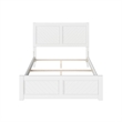 Canyon Full Foundation Bed Frame with Matching Footboard in White