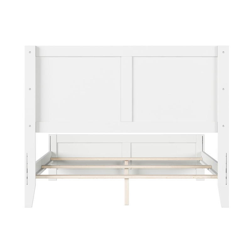 Canyon Full Foundation Bed Frame with Matching Footboard in White