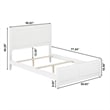 Canyon Full Foundation Bed Frame with Matching Footboard in White