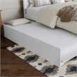 Canyon Full Wood Platform Bed with Matching Footboard & Full Trundle in White