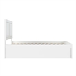 Canyon Full Wood Platform Bed with Matching Footboard & Full Trundle in White