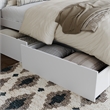 Canyon Full Storage Wood Platform Bed with Matching Footboard in White