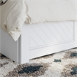 Canyon Full Storage Wood Platform Bed with Matching Footboard in White