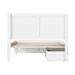 Canyon Full Storage Wood Platform Bed with Matching Footboard in White